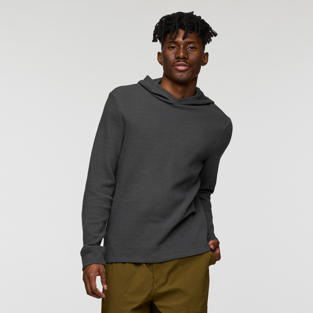 1200x1200png-F25MAtajoLong-SleeveWaffleHoodieCharcoal_002_97acad95-d52f-476a-8e1b-080ecd9d7be5.png Atajo Long-Sleeve Waffle Hoodie - Men's - Image 1