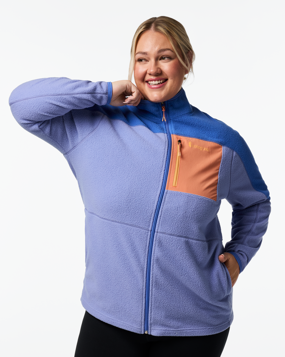 1200x1200png-S26PAbrazoFleeceFull-ZipJacket-PlusSizeAzureandAster_01.png Abrazo Fleece Full-Zip Jacket - Women's - Image 1